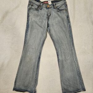 Levi's 518 Y2K Size 11M Super Low Bootcut Medium Wash Denim Blue Jeans